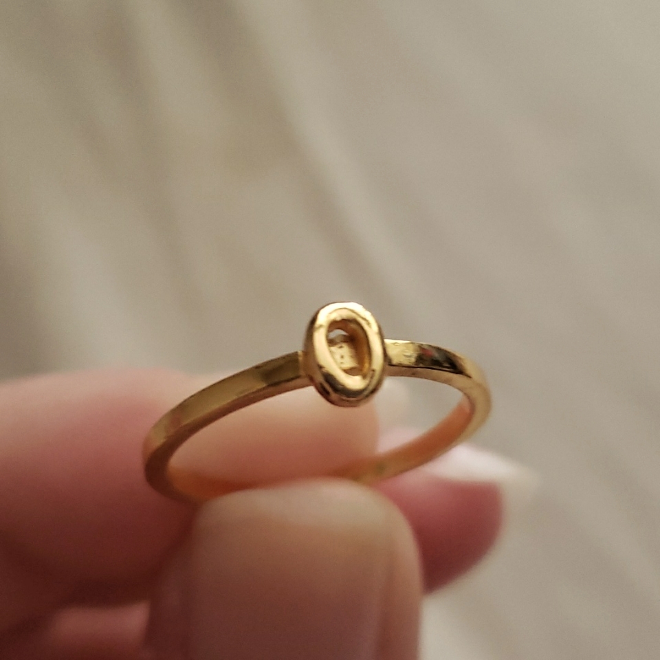 Gorjana Initial Ring - "O"